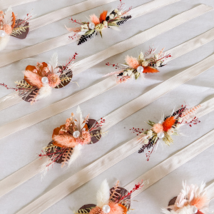 Bracelet fleurs préservées personnalisé