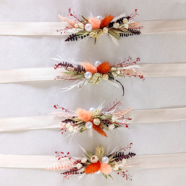 bracelet fleurs séchées