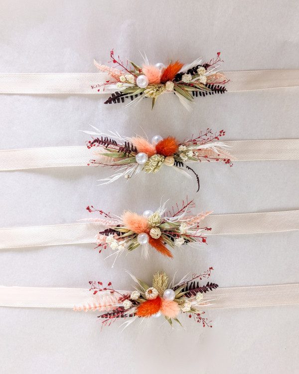 bracelet fleurs séchées