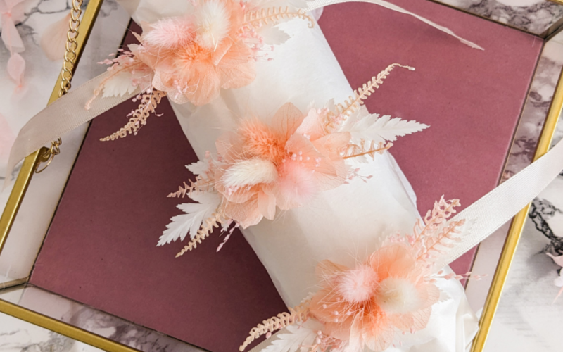 bracelet fleurs séchées